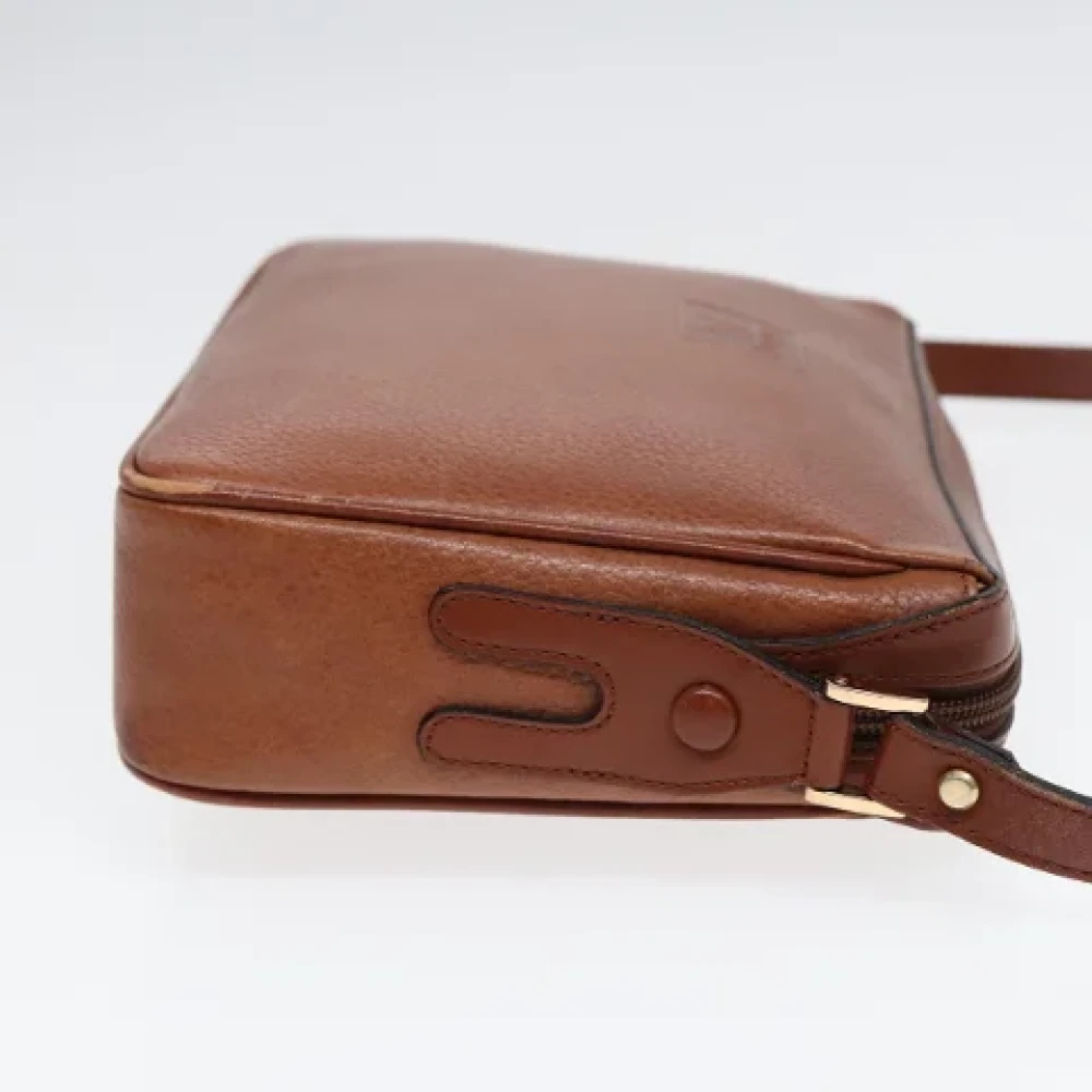 Burberry Vintage Pre-owned Leather shoulder-bags Brown Dames