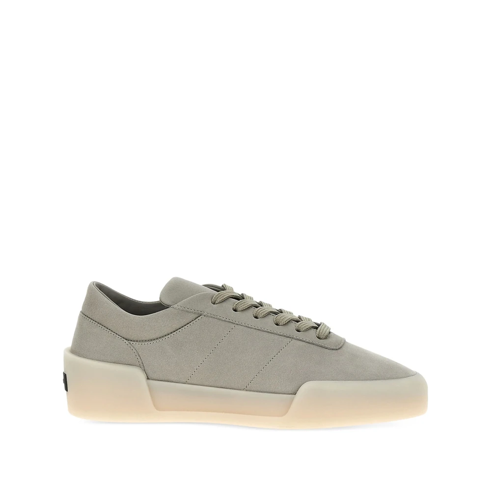 Fear Of God Grijze Veterschoenen met Rubberen Zool Heren Schoenen Grijs