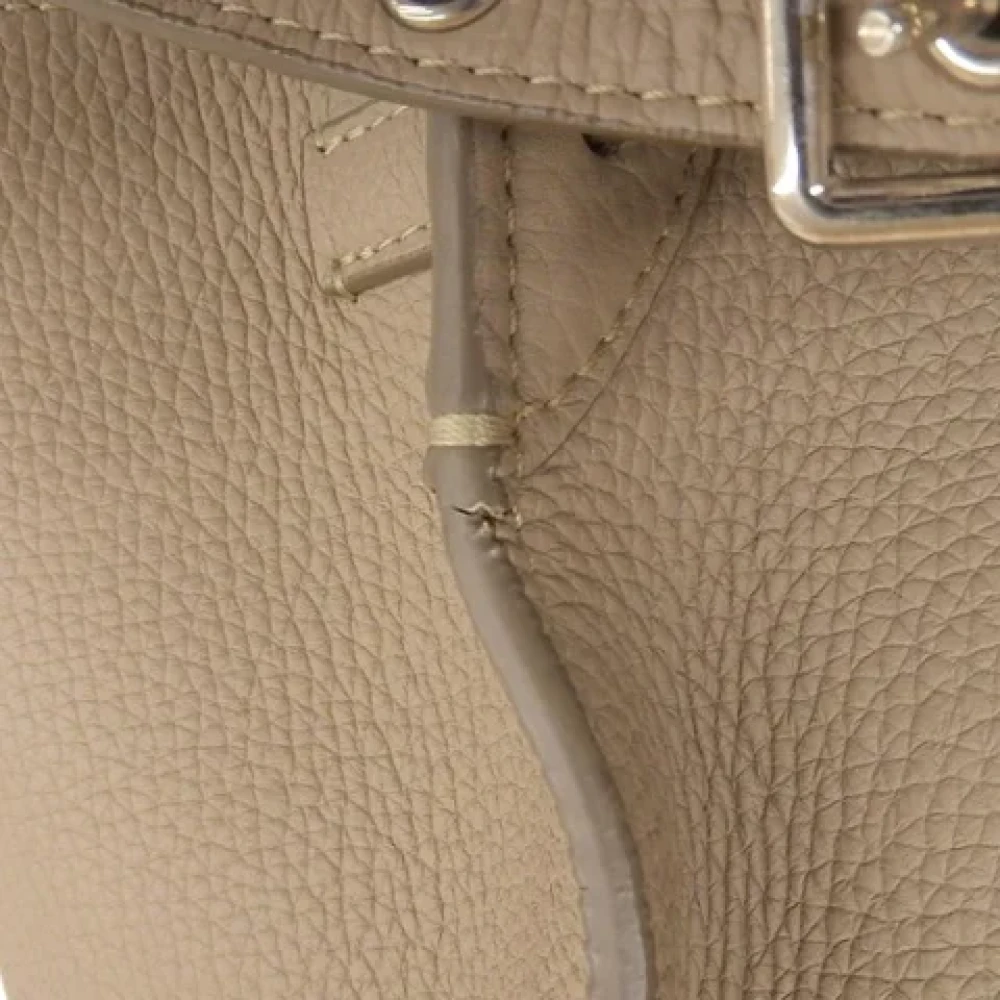 Celine Vintage Pre-owned Leather celine-bags Beige Dames