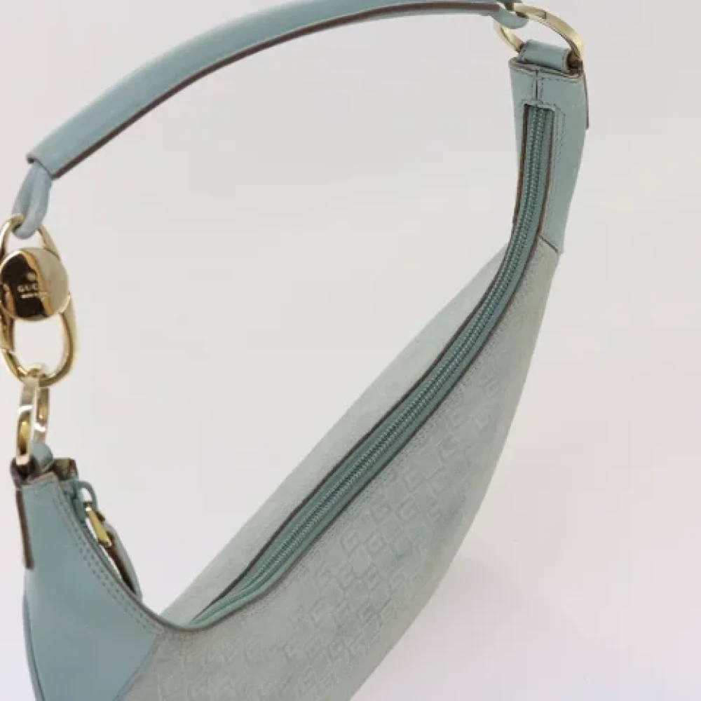 Gucci Vintage Pre-owned Canvas shoulder-bags Blue Dames