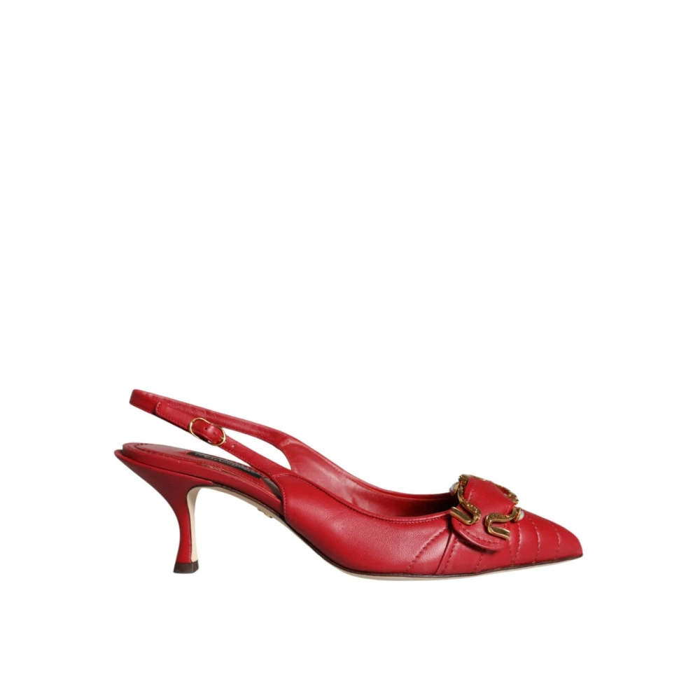 Dolce & Gabbana Mujer Rojo Zapatos, Talla: 37 Eu