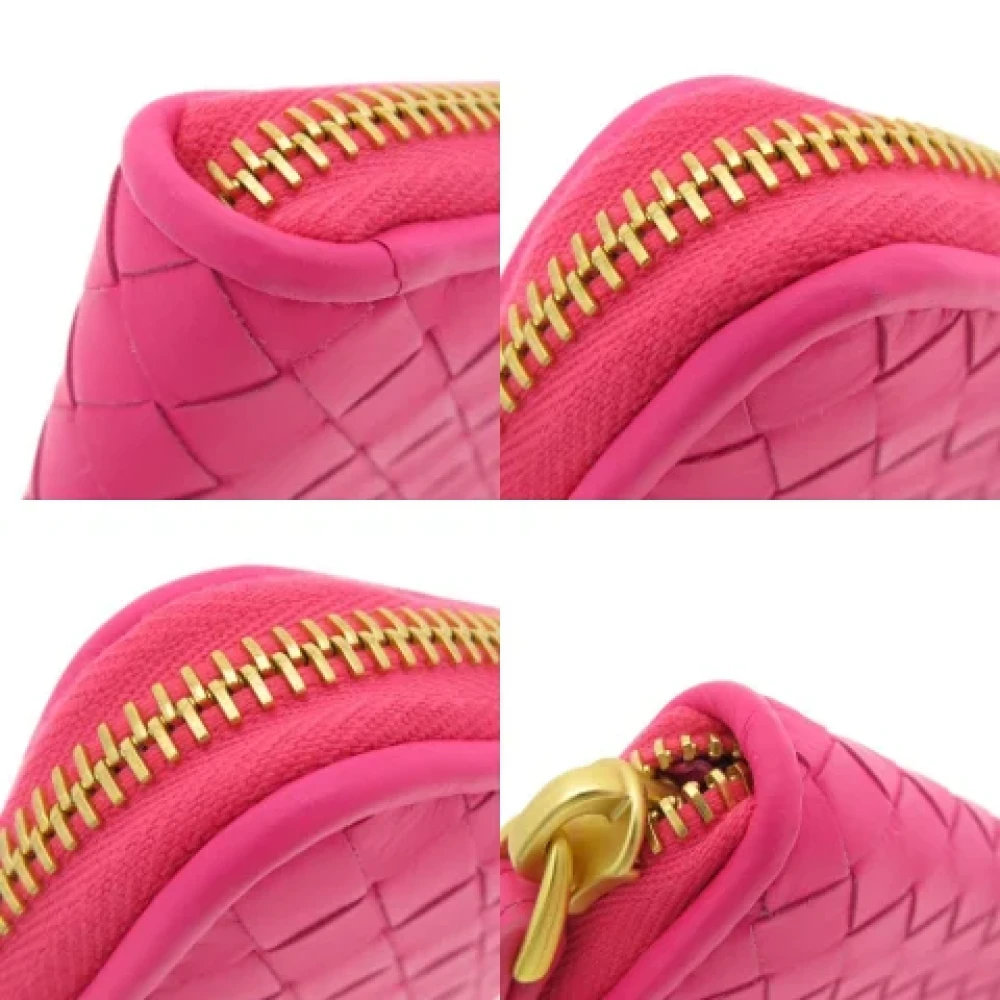 Bottega Veneta Vintage Pre-owned Leather wallets Pink Dames