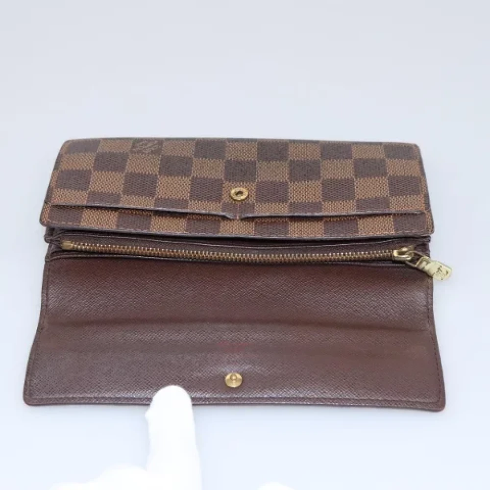 Louis Vuitton Vintage Pre-owned Canvas wallets Brown Dames