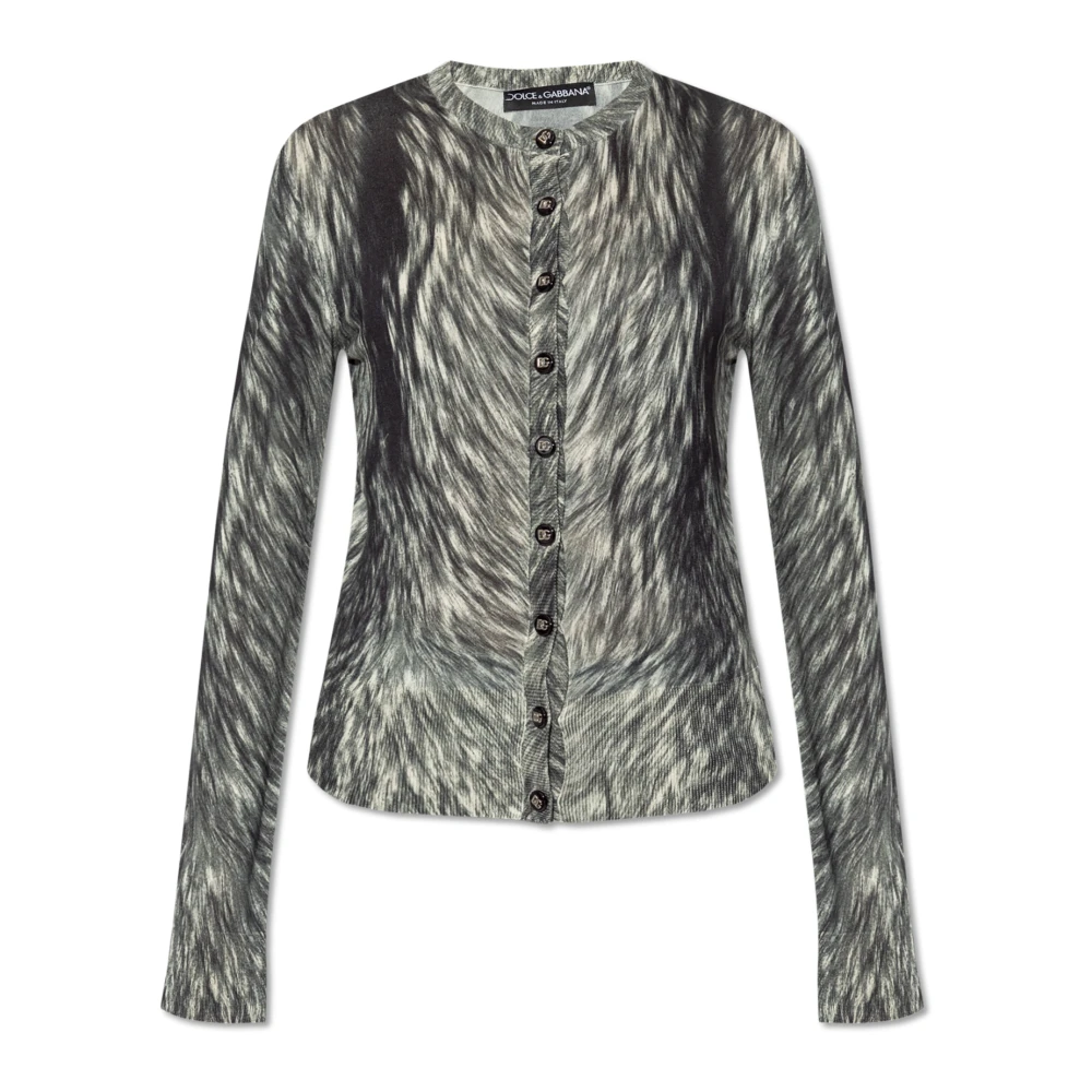Dolce & Gabbana Zijden vest Gray Dames