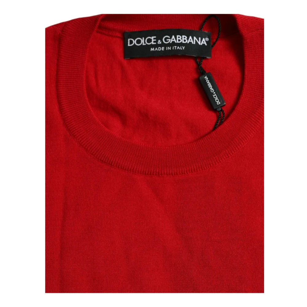 Dolce & Gabbana Round-neck Knitwear Red Dames