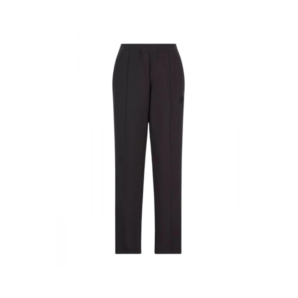 Moncler Neopreen Sweatpants met Ribbed Trim Black Dames