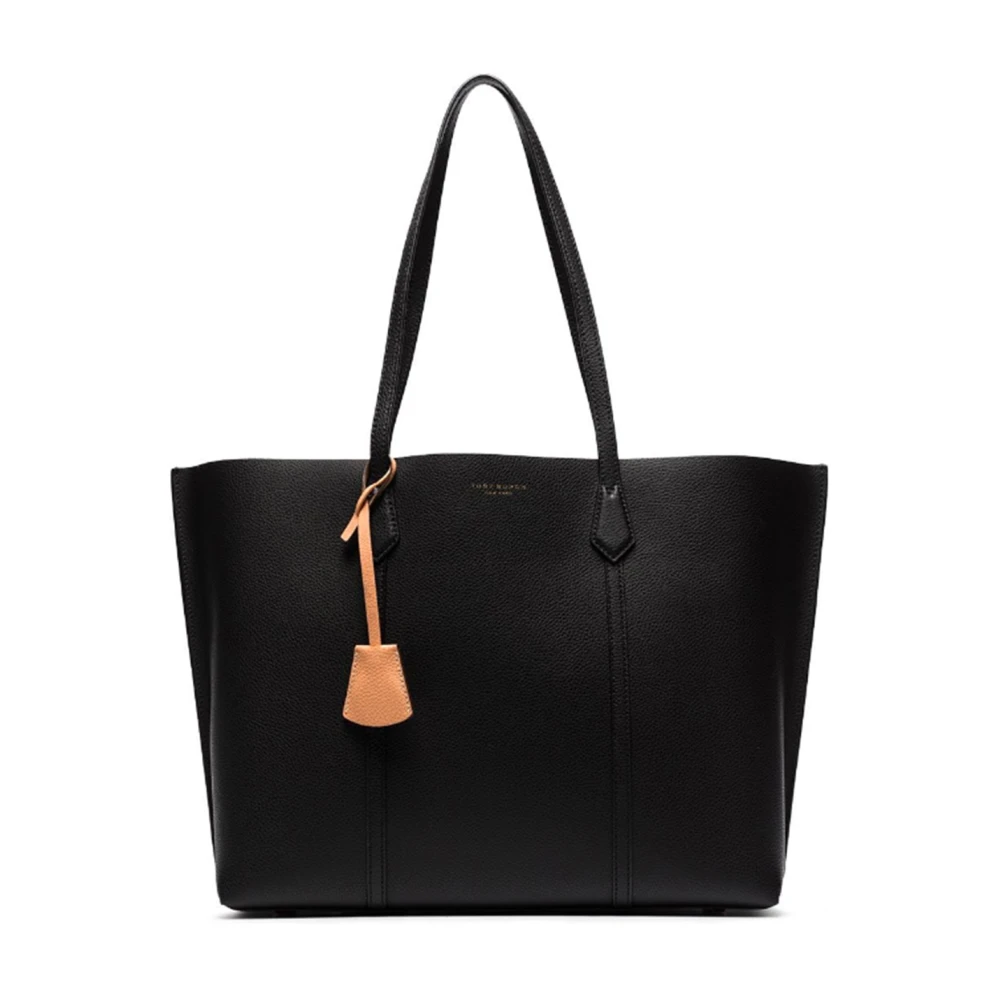 TORY BURCH Zwarte leren Perry schoudertas Black Dames