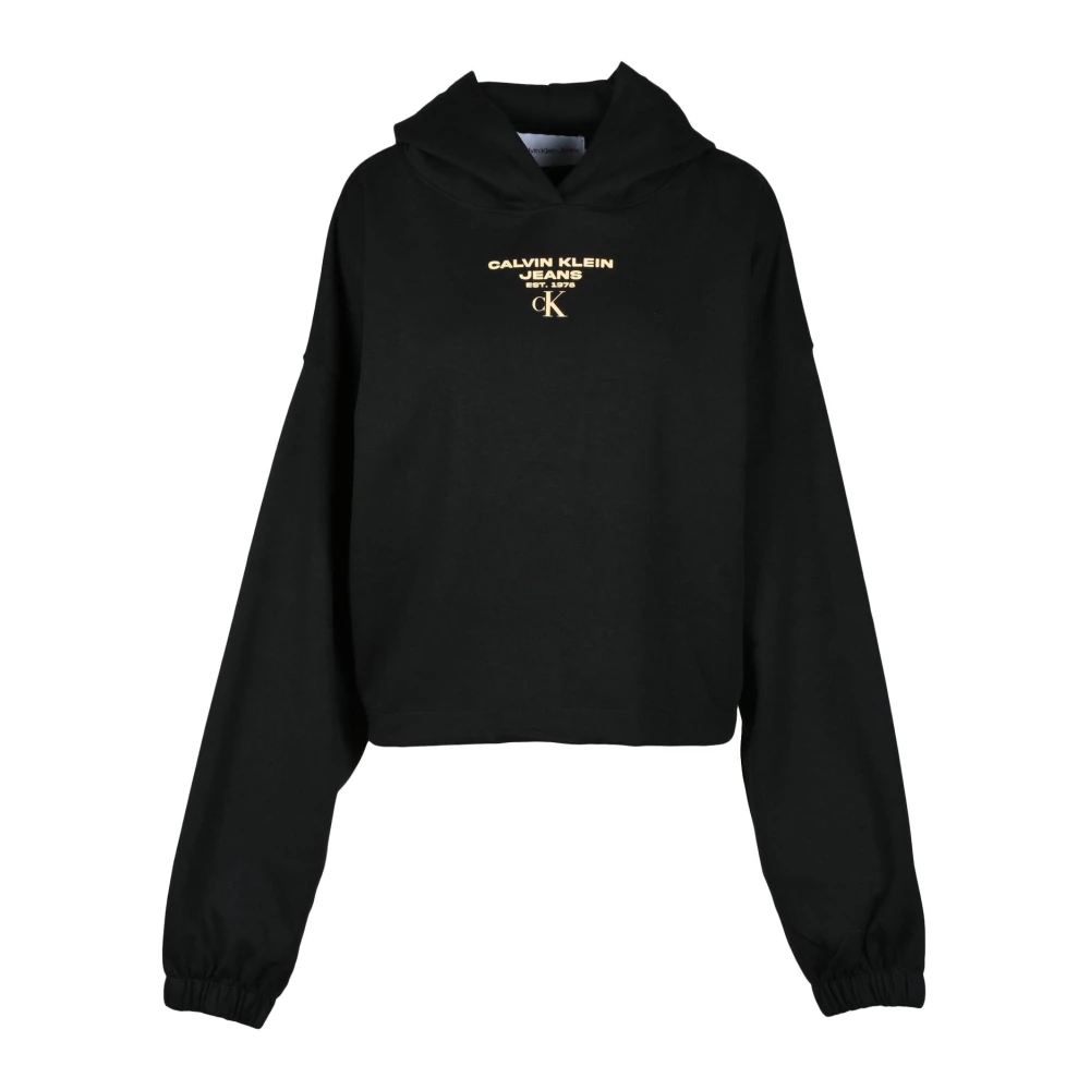 Calvin Klein Jeans Casual Katoenmix Sweatshirt Black Dames