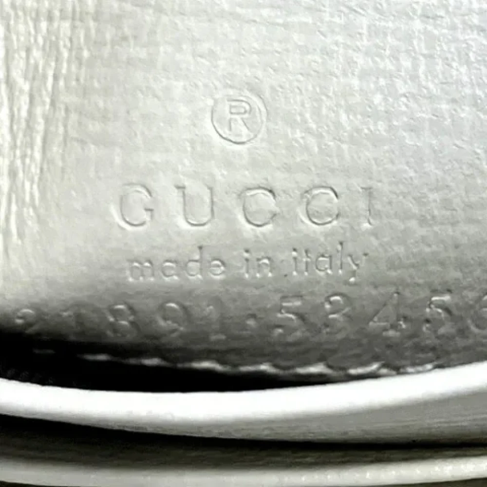 Gucci Vintage Pre-owned Leather wallets White Dames