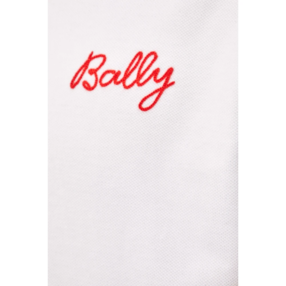 Bally Polo shirt met logo White Heren