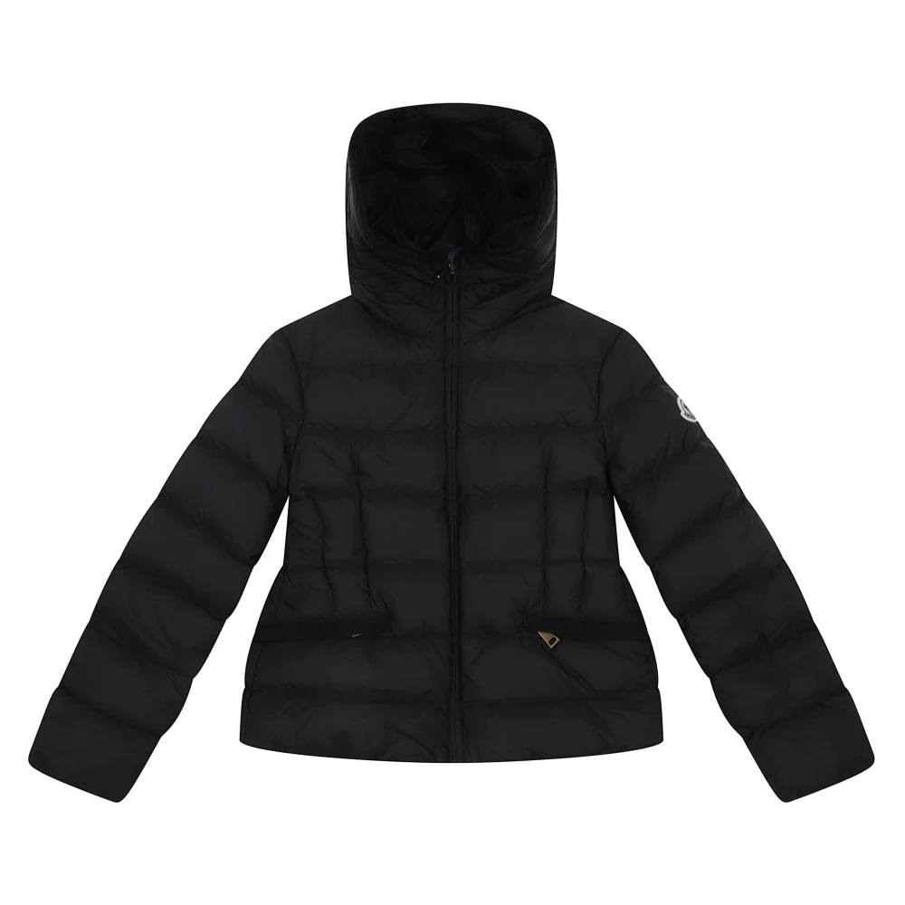 Moncler , Winter Jackets, Female, Black, 12 Y, Kids Coats