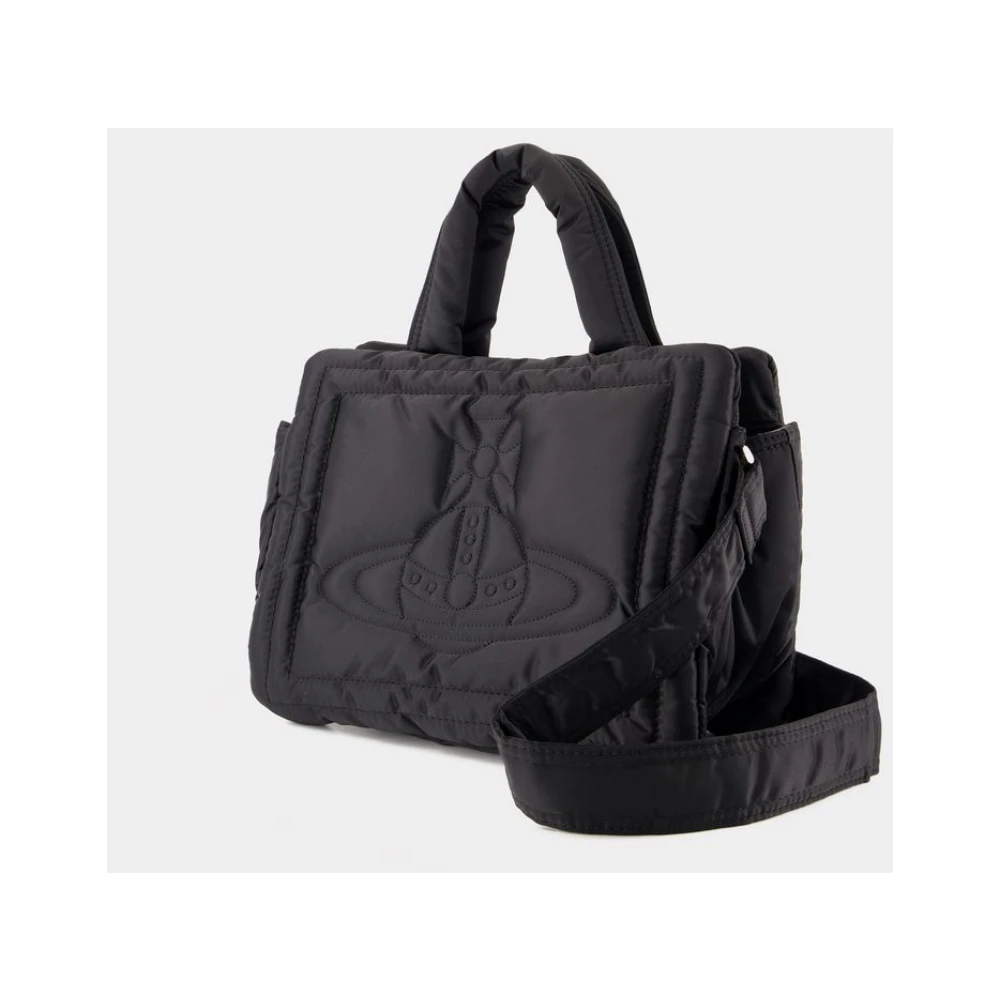 Vivienne Westwood Kleine Zwarte Synthetische Dubbel Ondersteunde Tas Black Dames