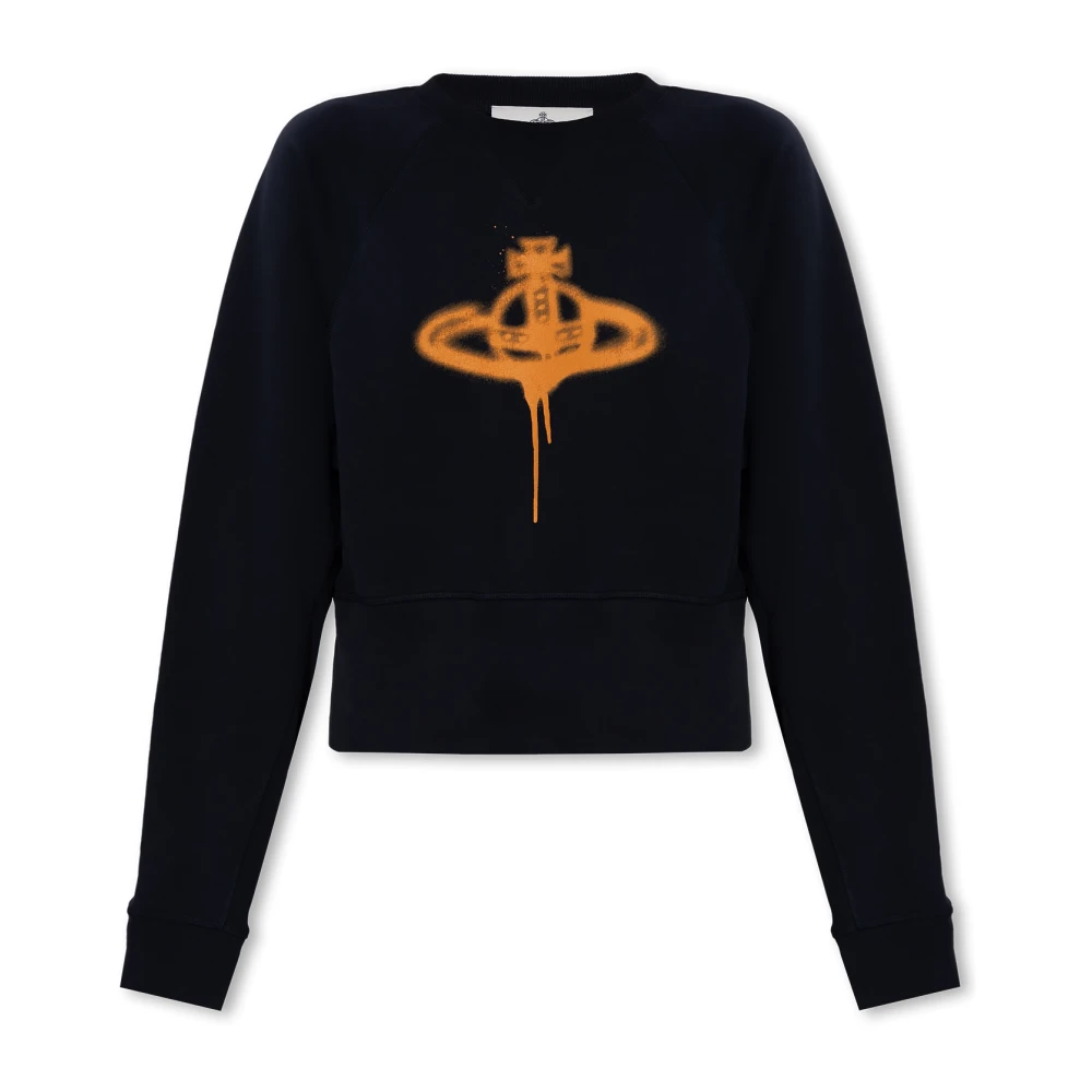 Vivienne Westwood Sweatshirt met logo Blue Dames