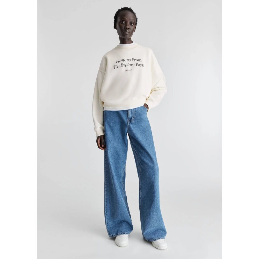 Axel Arigato Beroemde Bedrukte Sweatshirt Beige Dames