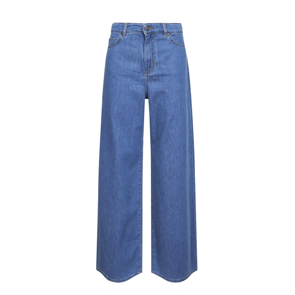 Weekend Max Mara Women's Blue Vega Wide Jeans - Wide Jeans - 2XS - Jeans
