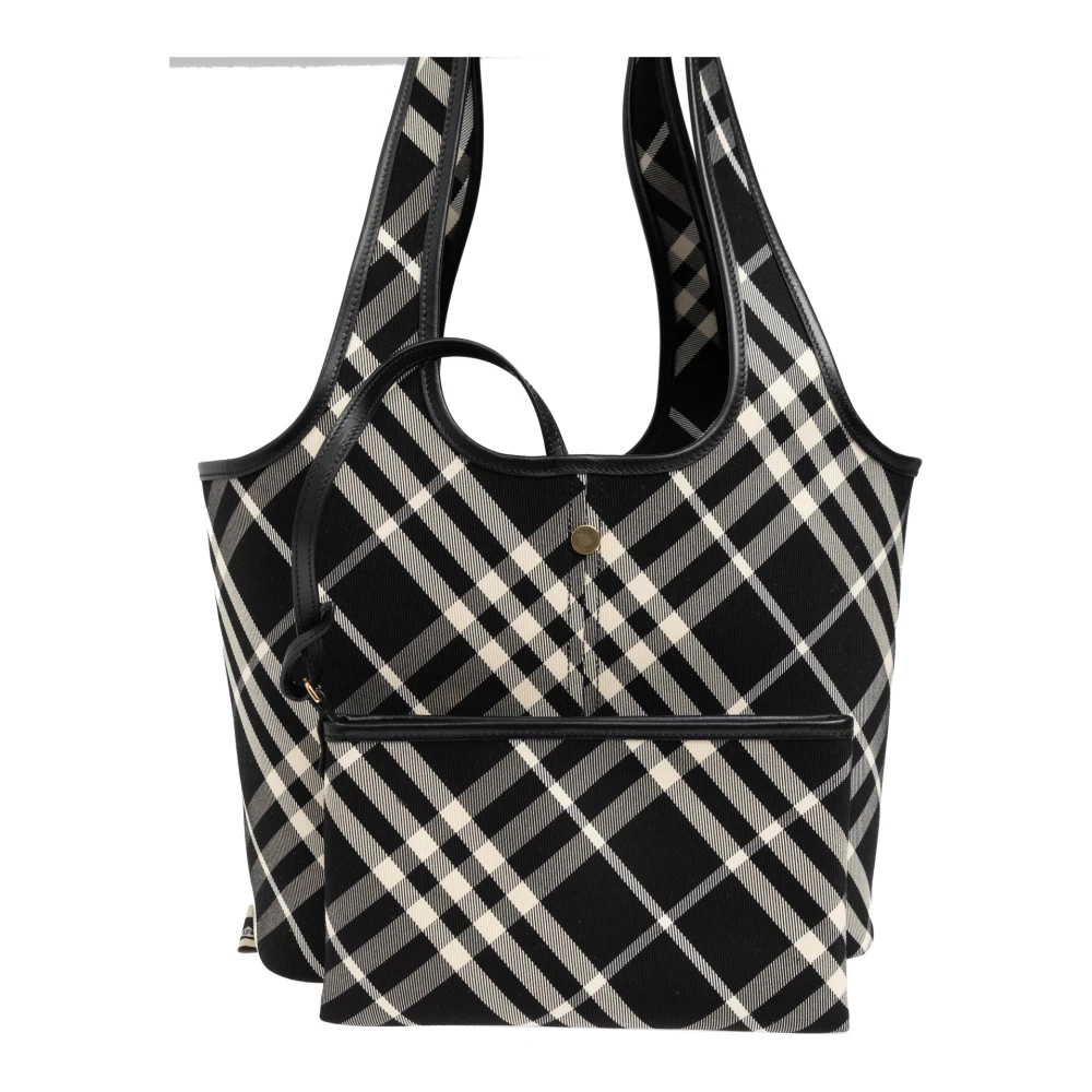 Burberry Katoenen tote tas Black Dames