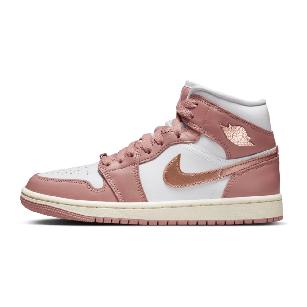 Jordan Röda Stardust Mid SE Sneakers Pink, Dam