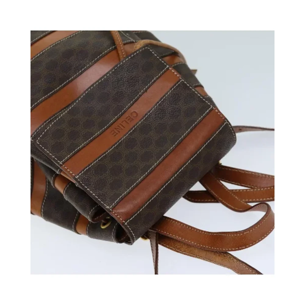 Celine Vintage Pre-owned Leather backpacks Brown Dames