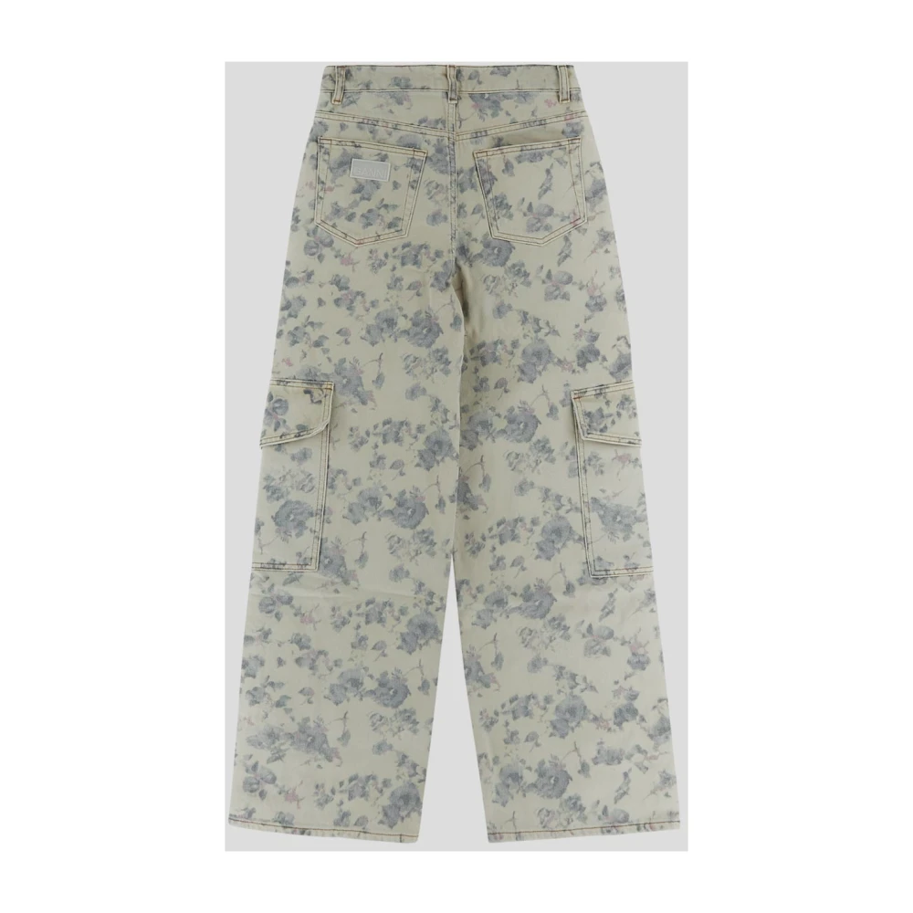 Ganni Dames Denim Mode Gray Dames