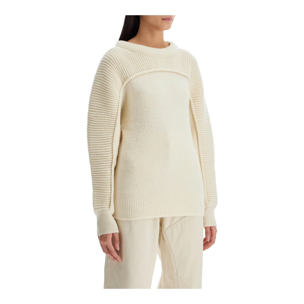 Isabel marant Tweekleurige Hoby Wollen Trui Beige Dames