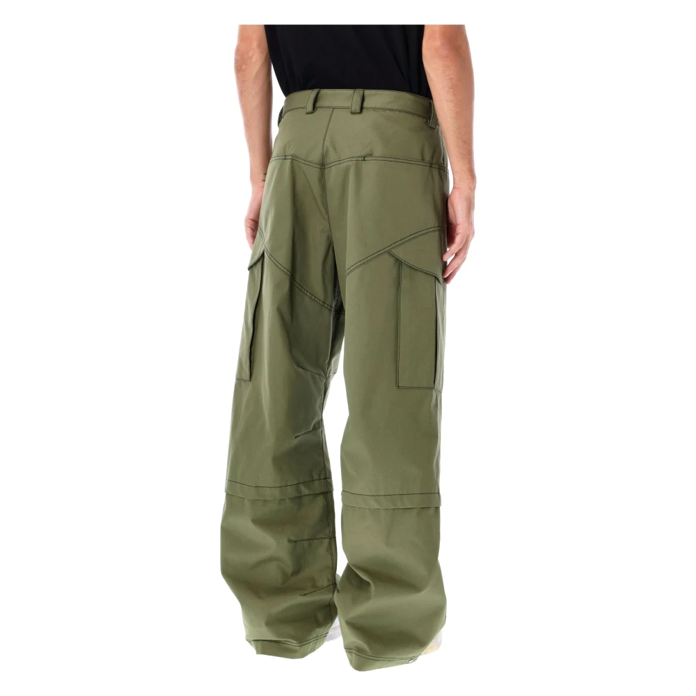 Off White Army Green Cargo Broek Aw24 Green Heren