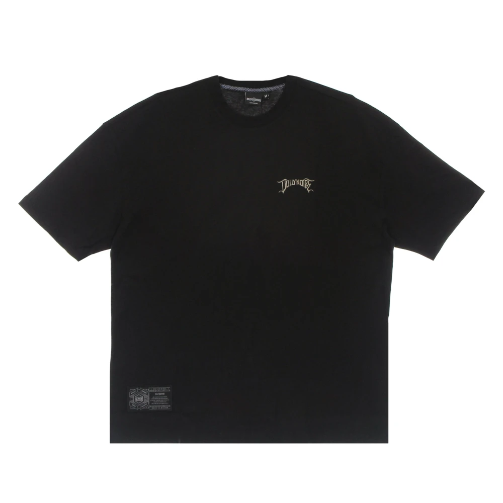 Dolly Noire Zwart T-shirt met letters en korte mouwen Black Heren