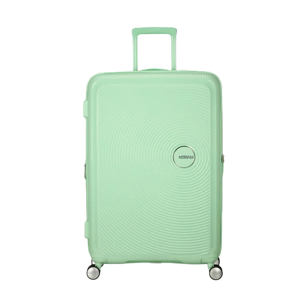 American Tourister, Resväska, unisex, ONE Size, Grön Hård Expanderbar Spinner Resväska