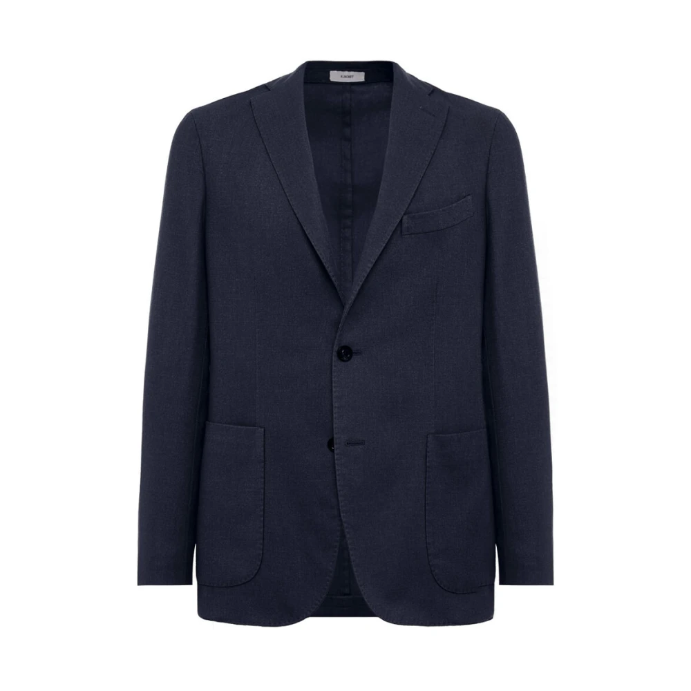 Boglioli Avslappnad Wool K-Jacket Blue, Herr