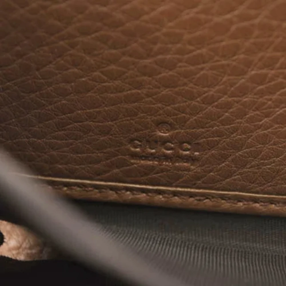 Gucci Vintage Pre-owned Leather wallets Brown Dames