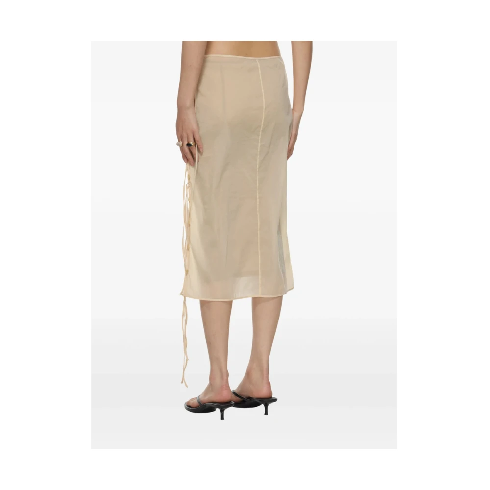 LOW Classic Beige Side Tie Rok Beige Dames