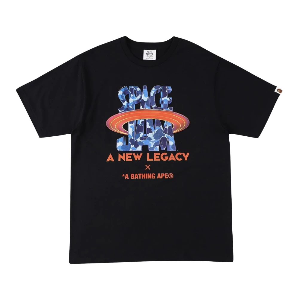 A Bathing APE Space Jam Logo Tee Limited Edition Black Heren
