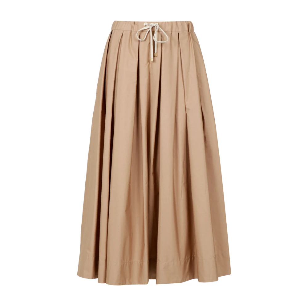 Max Mara Vrouw Bruin Rokken Dames, S, Katoen, Pineta Rok