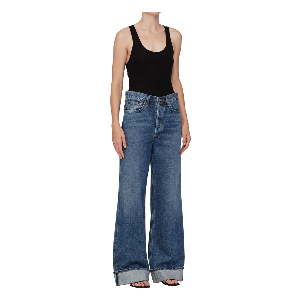 Agolde Flared Dame Jeans Blue Dames