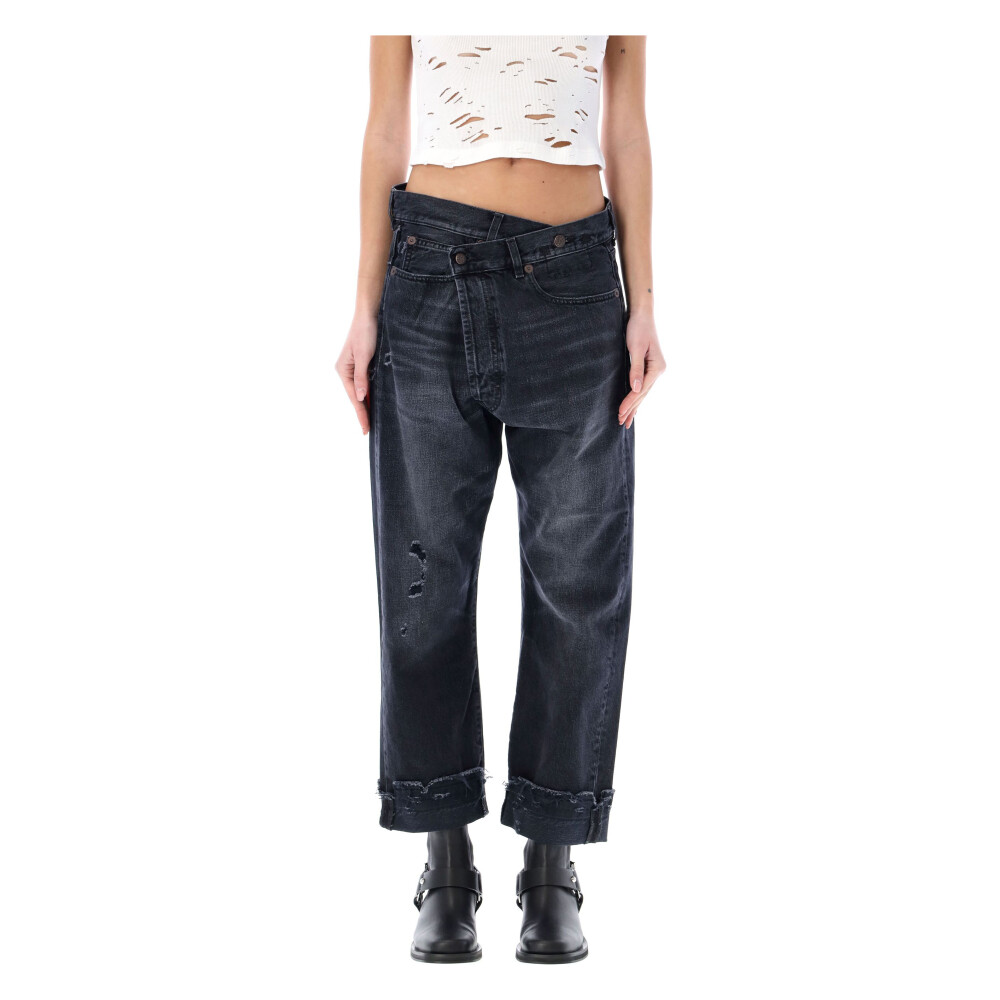 Black Crossover Jean Jake R13 Cropped Jeans Miinto