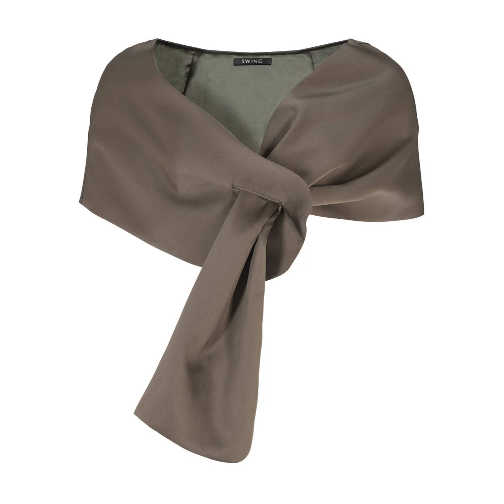 Swing Twill Shawl Brown Dames