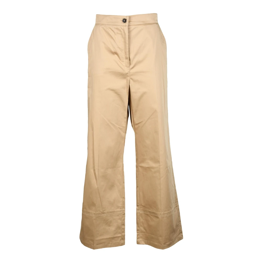 Marella Katoen Elastaan Broek Yellow Dames