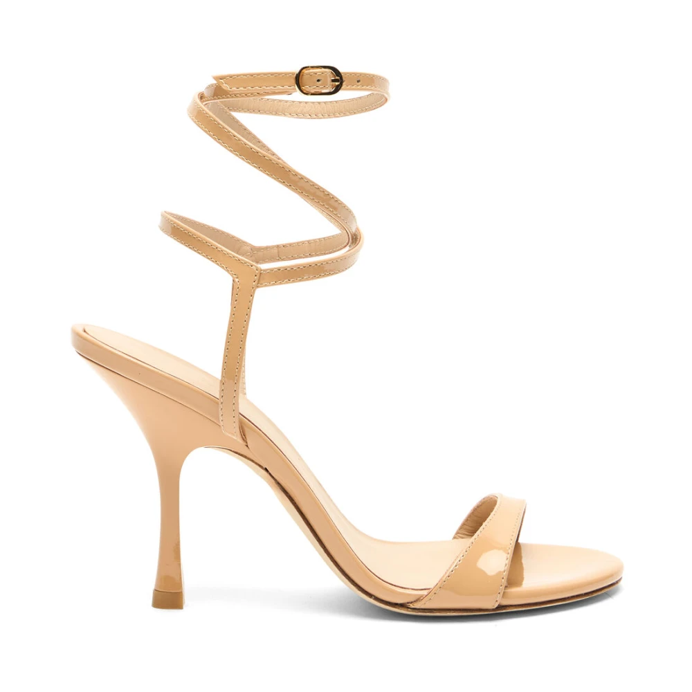 Stuart Weitzman Women's Beige High Heel Sandals, 5 Uk, Nudist Wrap 100