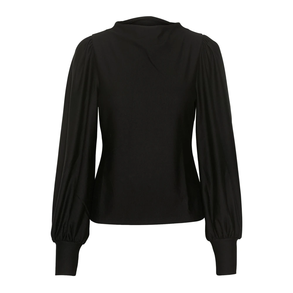 Gestuz Puff Top Blouse Zwart Black Dames