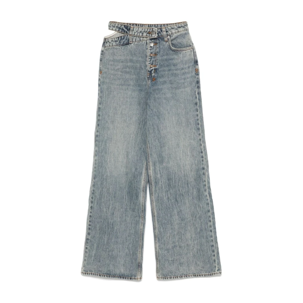 Ksubi Lichtblauwe Wide Leg Denim Jeans Blue Dames