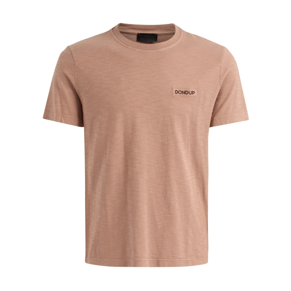 Dondup Men's Brown T-Shirts, M, T-Shirt Regular In Jersey