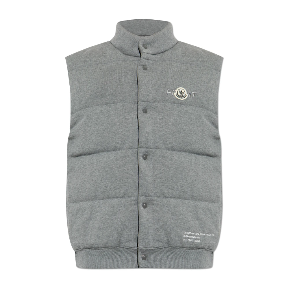 Moncler - Jackets > Vests - Gray - Moncler - Modalova