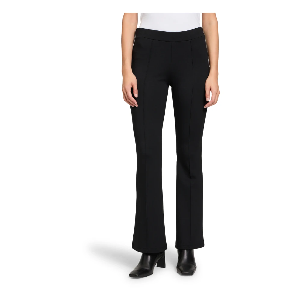 Betty Barclay Relaxed Fit Hoge Taille Broek met Plooien Black Dames
