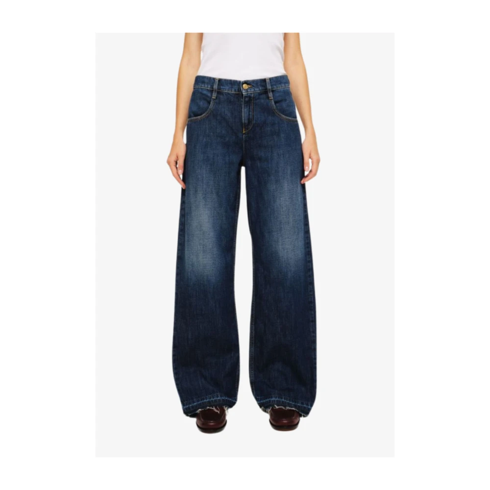 Cycle Donker Indigo Denim Jeans Super Fitted Blue Dames