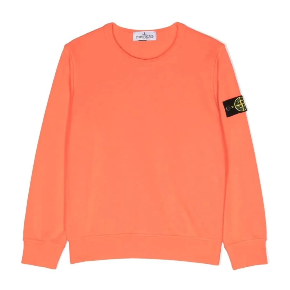 Stone Island Fluorescerande Orange Tröja för Barn Orange, Pojke