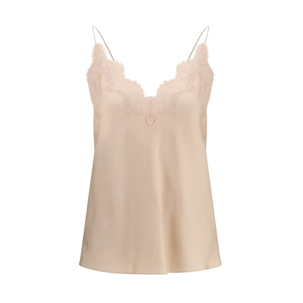 Róhe Women's Pink Lace Silk Camisole