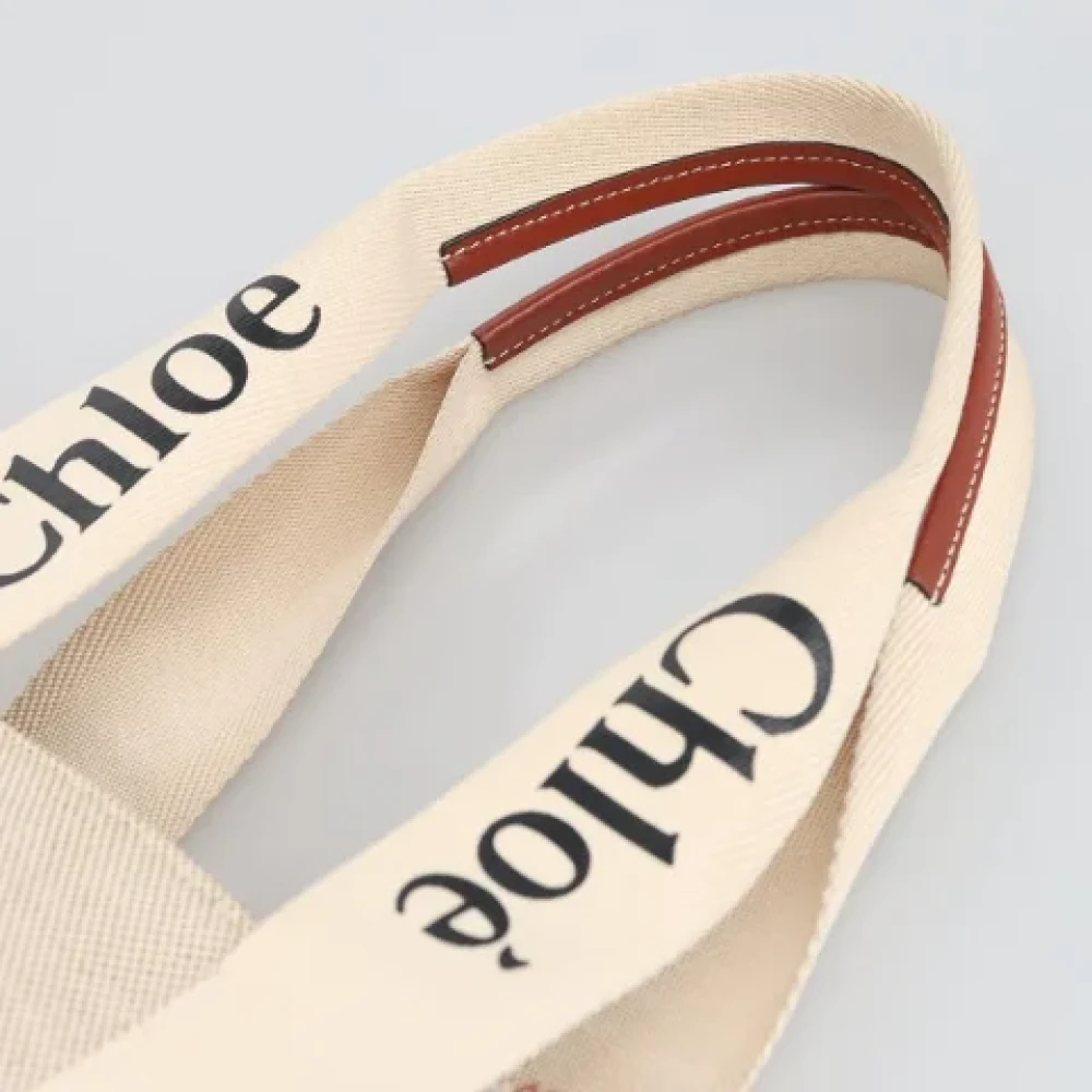 Chloé Pre-owned Canvas handbags Beige Dames