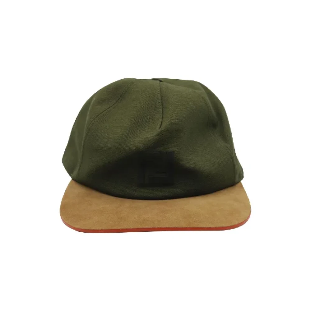 Fendi Vintage Pre-owned Cotton hats Green Dames