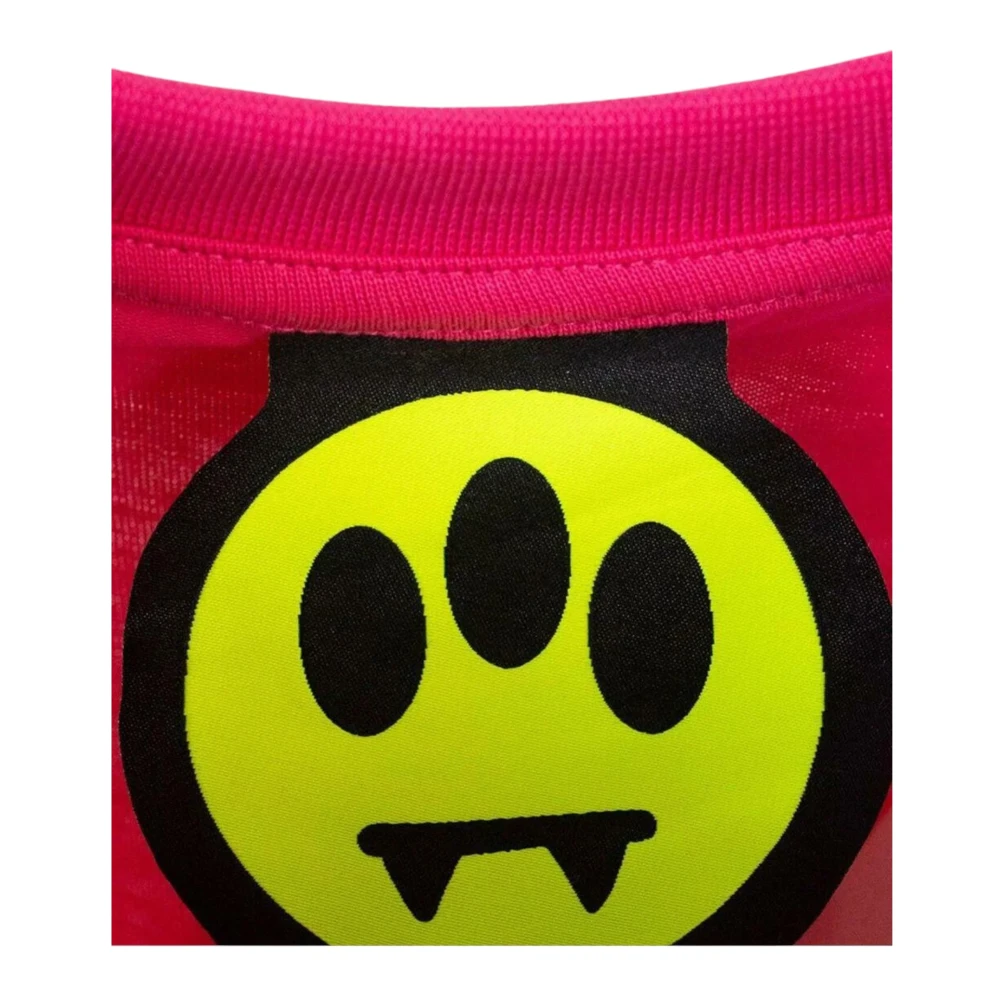 Barrow Katoenen Unisex T-shirt Pink Heren