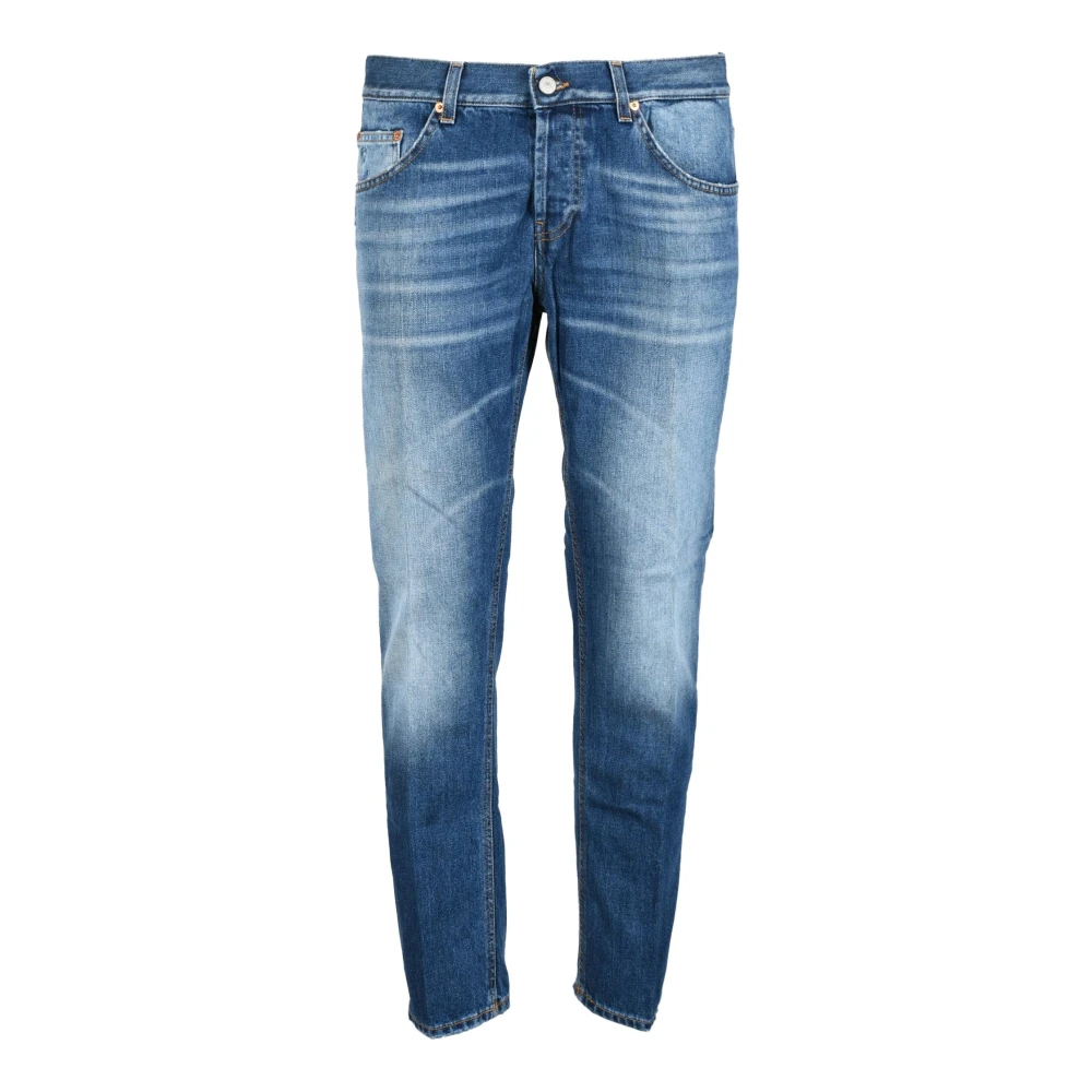 Dondup Stijlvolle katoenen jeans met knoopsluiting Blue Heren