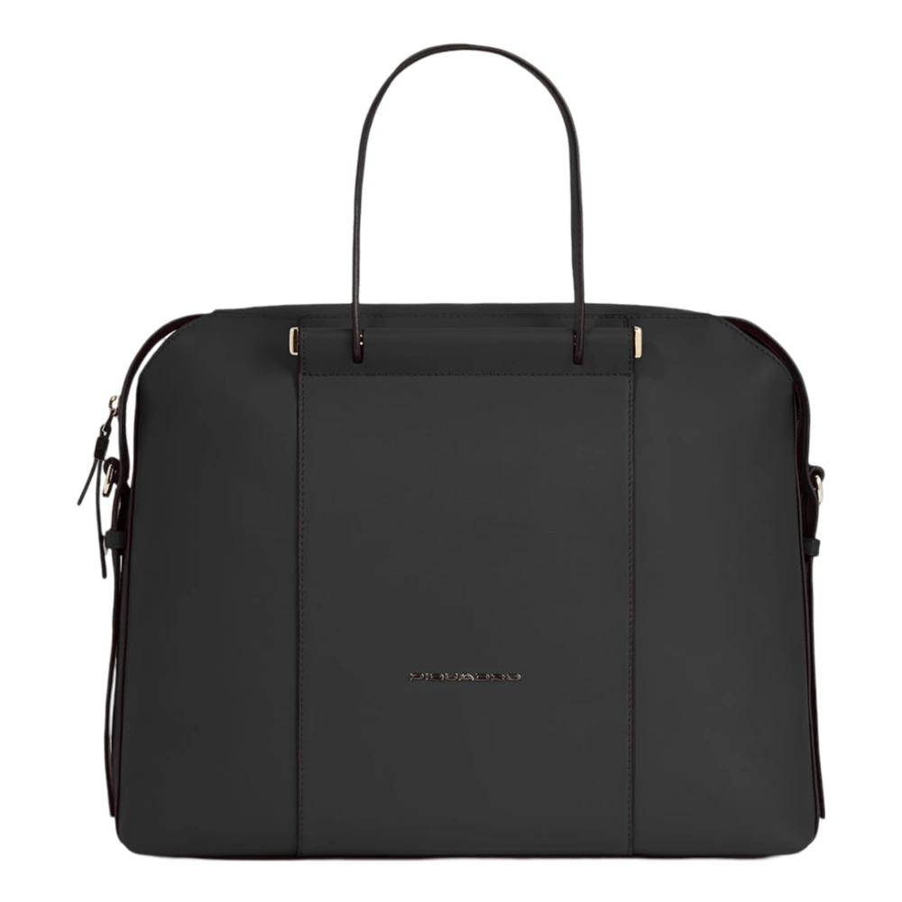 Piquadro Dam Laptopväska med Stötskydd Black, Unisex